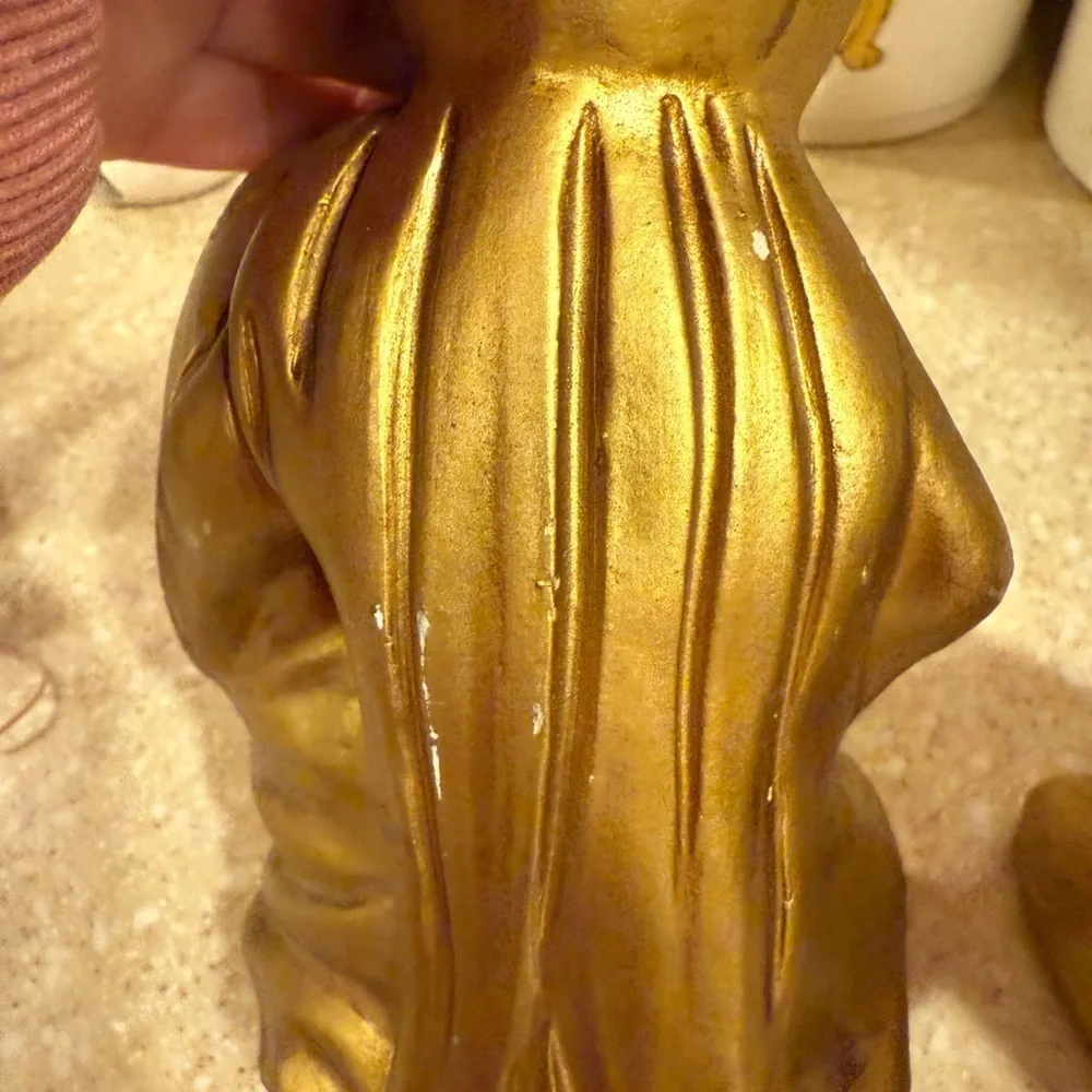 Vintage Ardco Holiday Golden Three Wise Men Christmas Figurines made in Japan